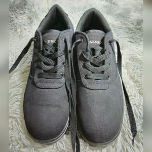Heely's Men Size 10 Black Built-in Skate Shoes